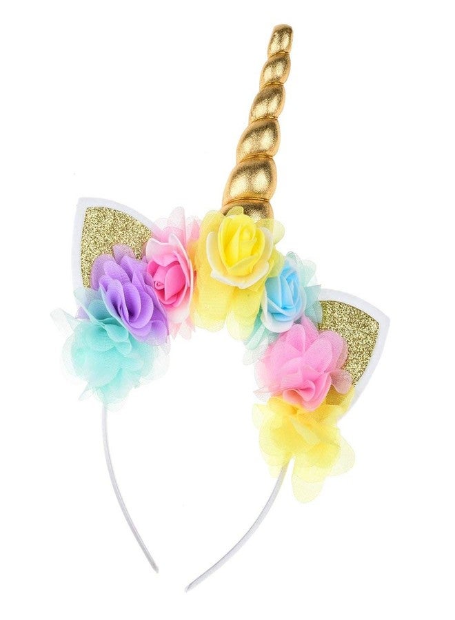 Infispace® Girl's Unicrn Theme Party Crown Headband (Multicolor) - Image 1
